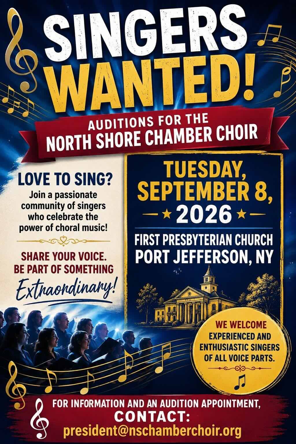 Audition flyer – Fall 2026